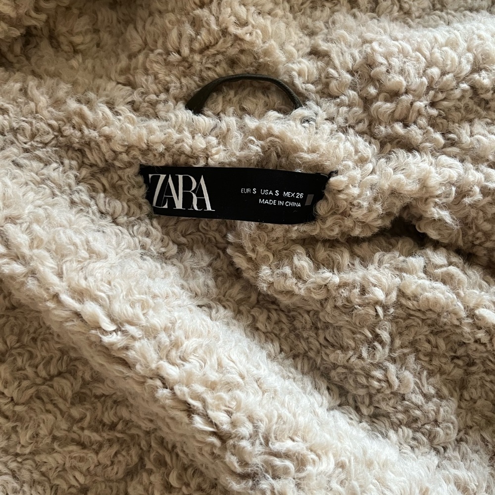 Zara Oversized Lined Shearling Jacket - image 6